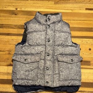 GAP Grey Quilted Puffer Vest